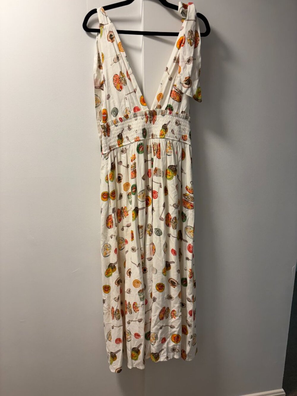Anthropologie XL Lisa Says Gah Monroe Linen Blend Dress in Caviar Dreams NWT - Picture 5 of 8